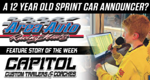 Twelve Year-Old Caleb Newlin Is Impressing As Sprint Co-Announcer